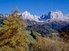 Vista del Catinaccio Latemar, nelle Dolomiti